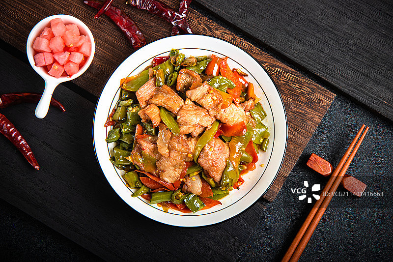 农家小炒肉图片素材