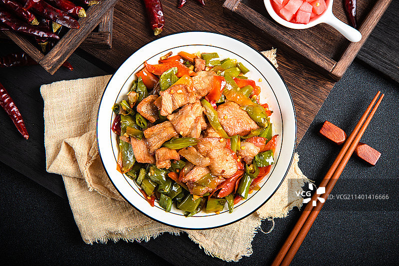 农家小炒肉图片素材