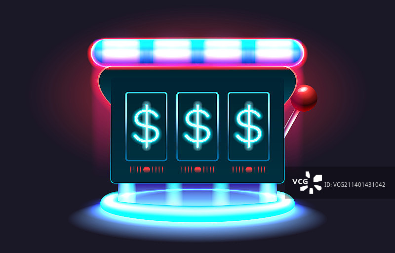 赌场老虎机777幸运赢家图片素材