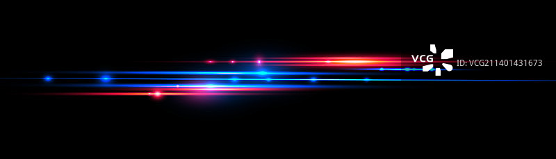 红蓝动态警示线水平光束图片素材