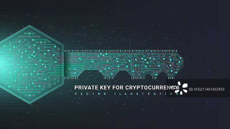 加密货币私钥图片素材