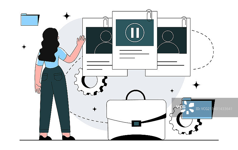 投资组合管理概念图片素材