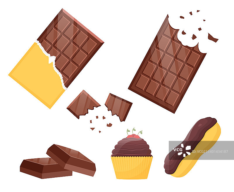 巧克力糖果组合图片素材