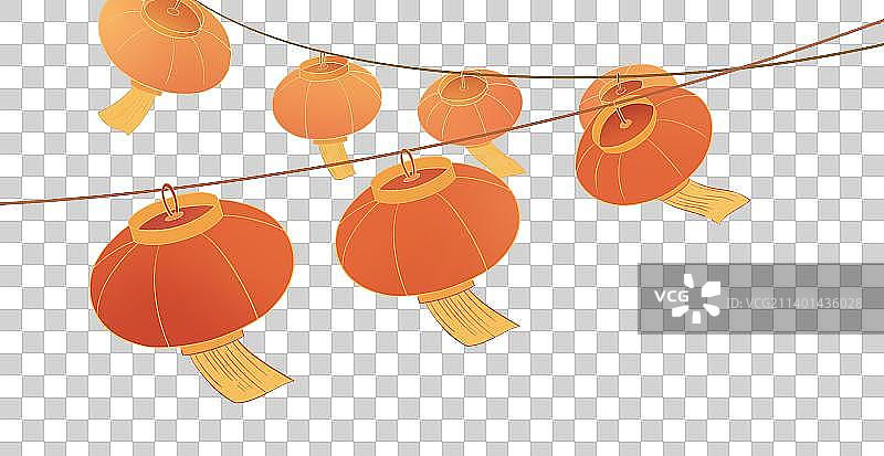 一组灯笼元素图片素材