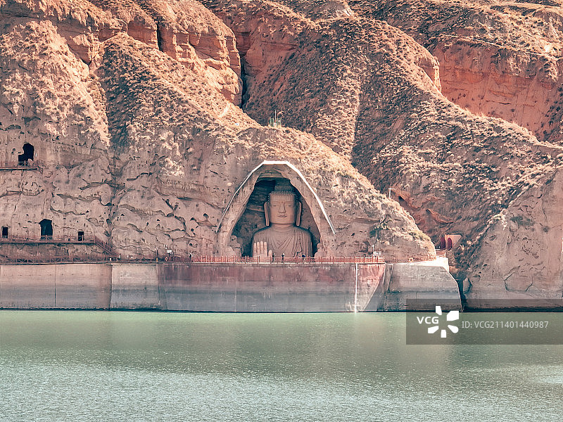 武威天梯山石窟图片素材