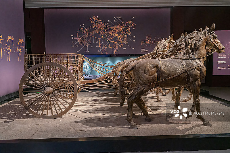 战车模型-春秋战国时期古代武器兵器图片素材