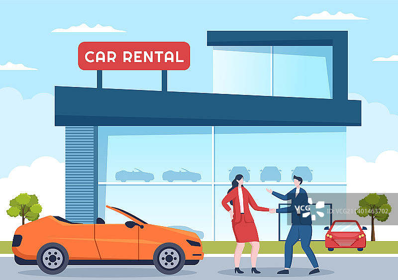 汽车租赁预订共享服务图片素材
