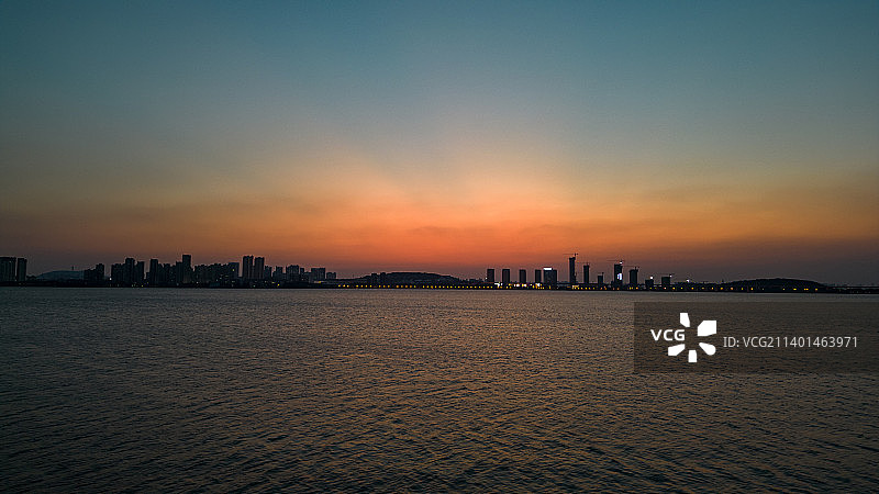 湖北武汉江夏区汤逊湖风光图片素材