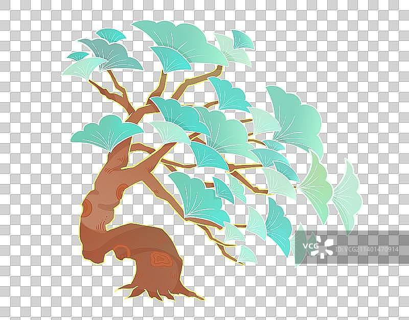 国潮松树图片素材