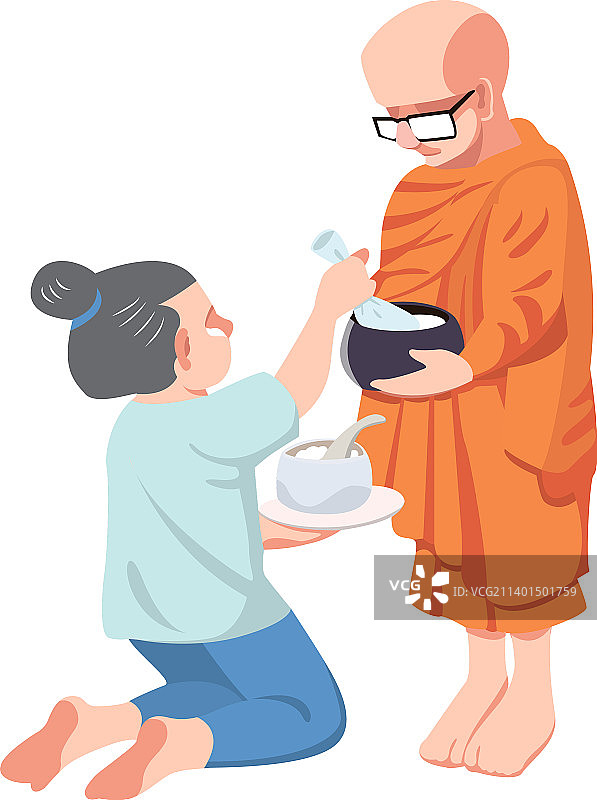 施舍僧侣图片素材