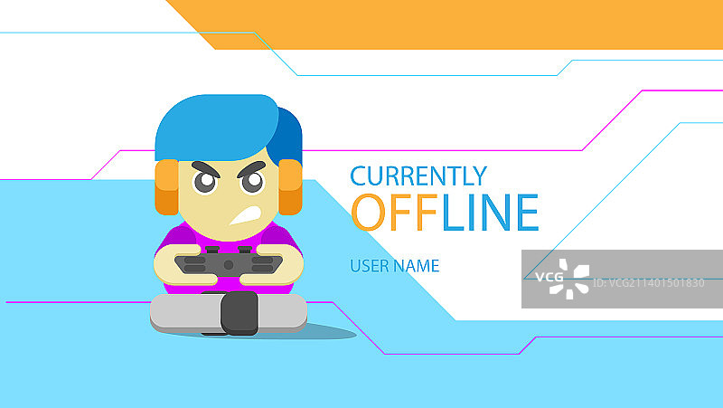 当前离线直播横幅背景图片素材