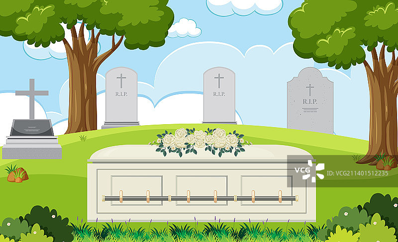 墓地场景图片素材