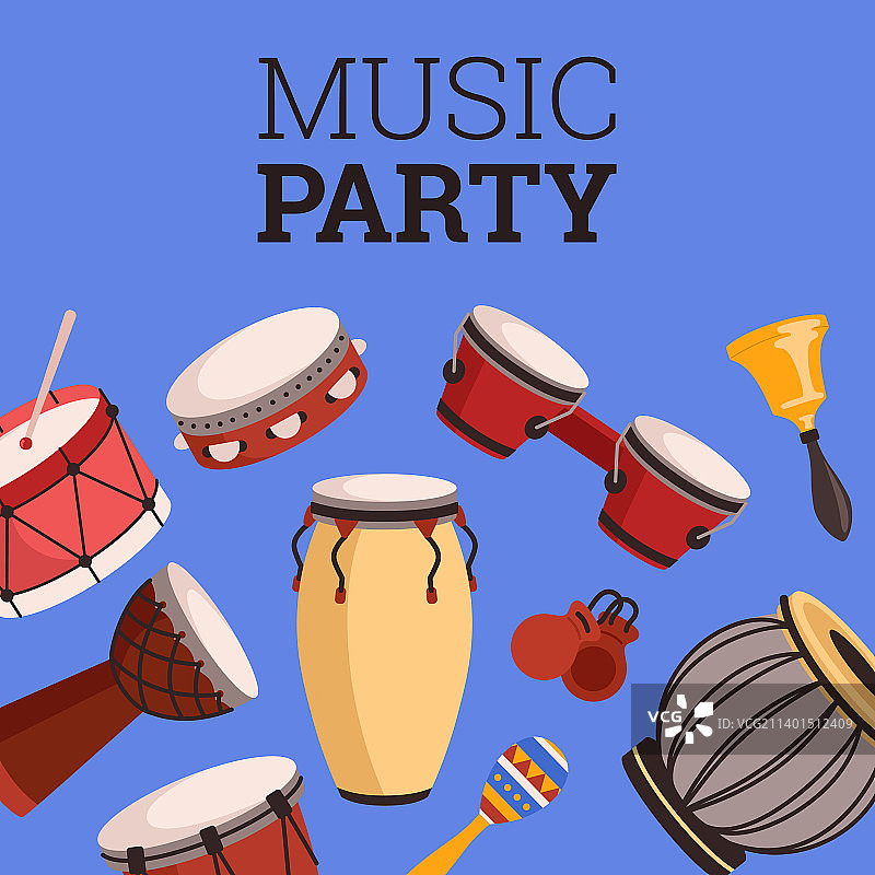 音乐派对广告banner或宣传单图片素材
