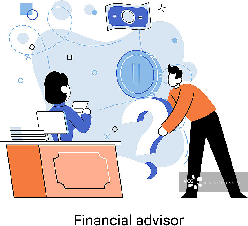 财务顾问提供投资建议图片素材