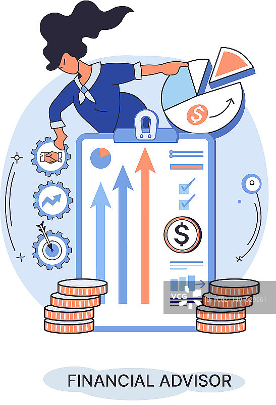 财务顾问提供投资建议图片素材