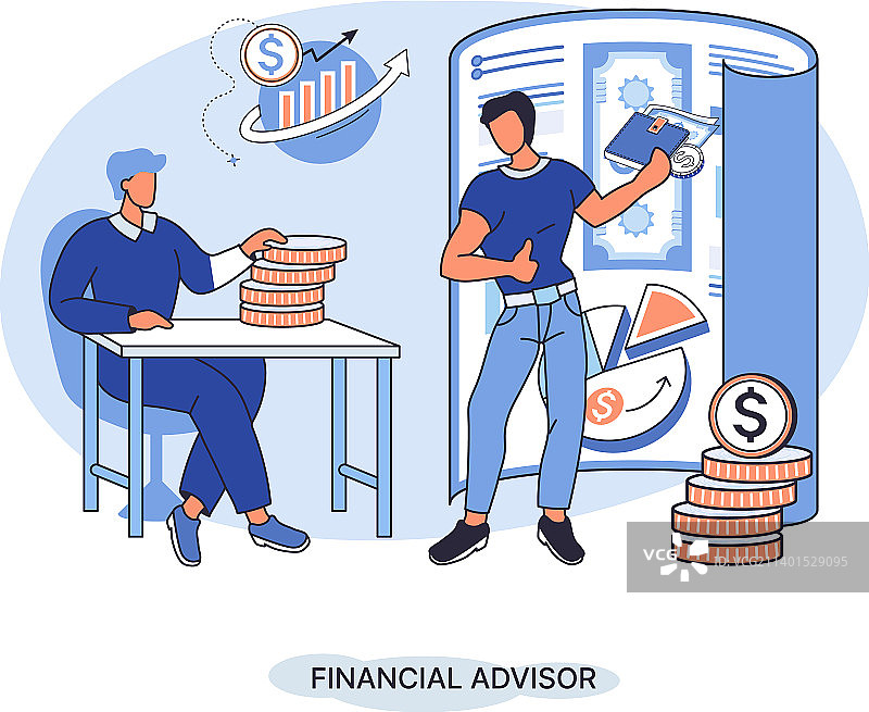 财务顾问提供投资建议图片素材