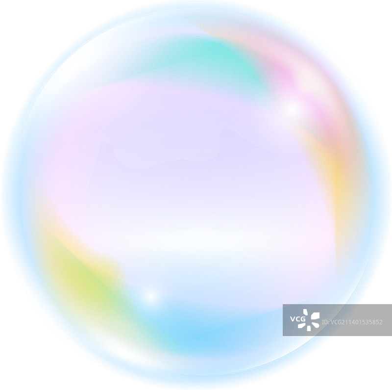 彩虹色水下气泡图片素材