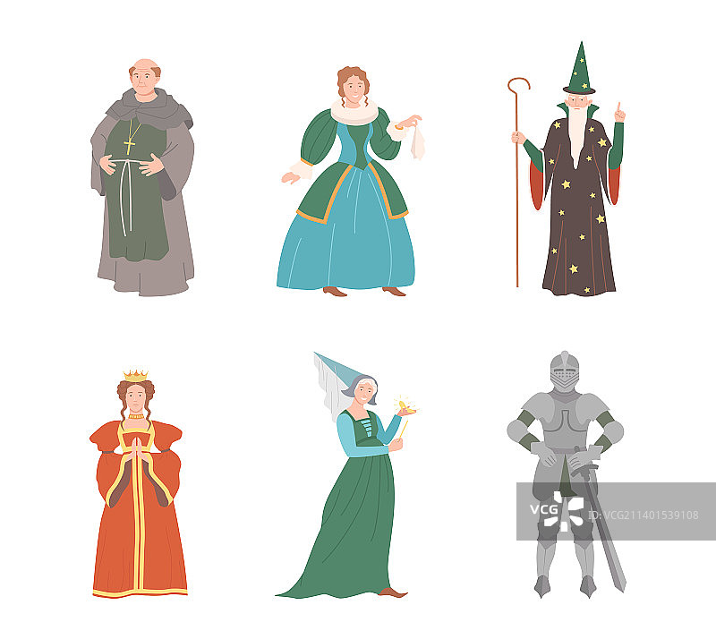 童话故事中的中世纪人物图片素材