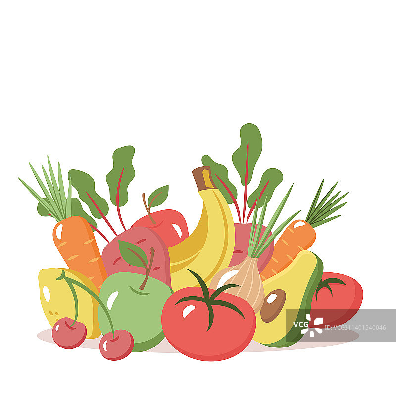 新鲜有机蔬菜图片素材
