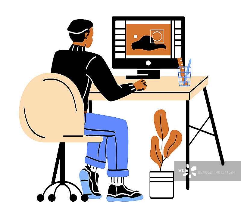 创意工作者概念图片素材