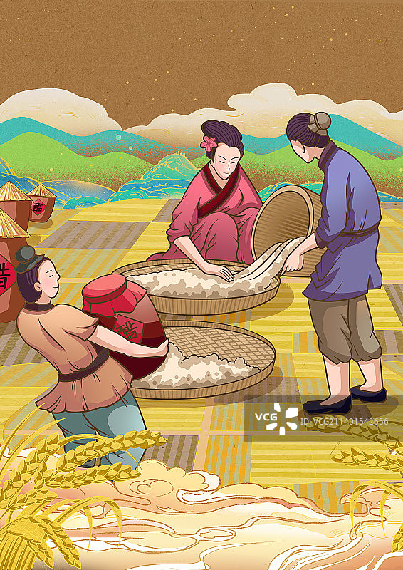 老陈醋酿造工艺图片素材