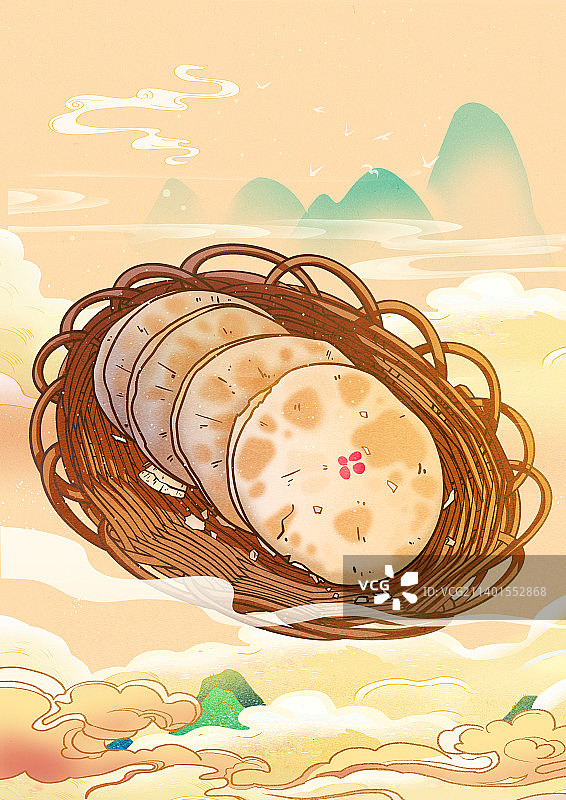 烧饼糖饼美食图片素材