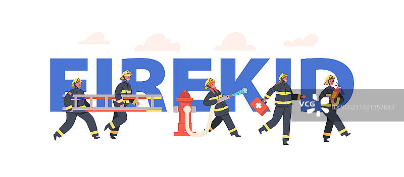 儿童火焰主题海报图片素材