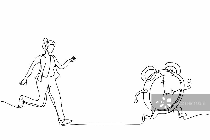 压力下的单线连续绘图图片素材