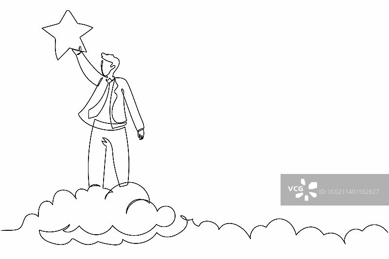 成功单线连续绘图图片素材