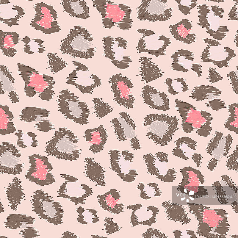 豹纹动物图案无缝壁纸图片素材