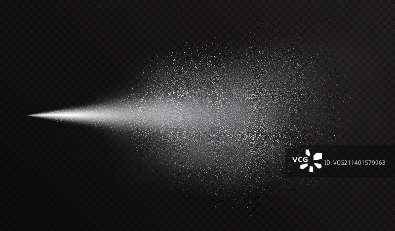 逼真的化妆品水雾喷洒效果图片素材