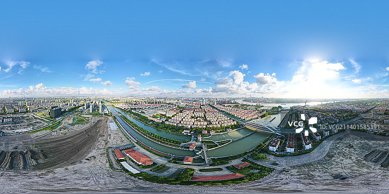 上海 外高桥 360全景图片素材