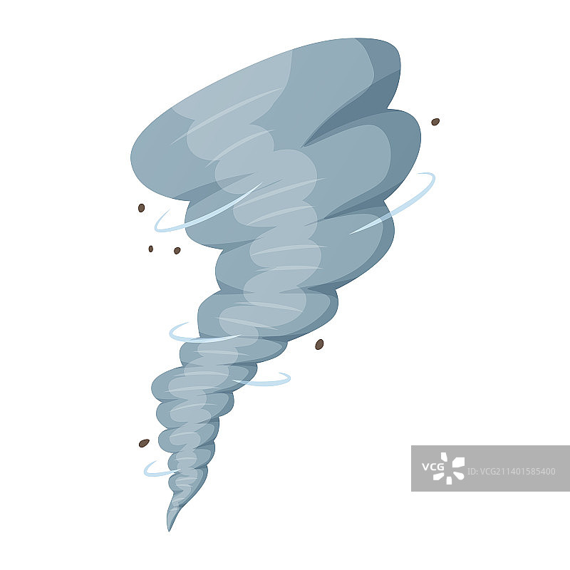 卡通风格的龙卷风漩涡大飓风图片素材