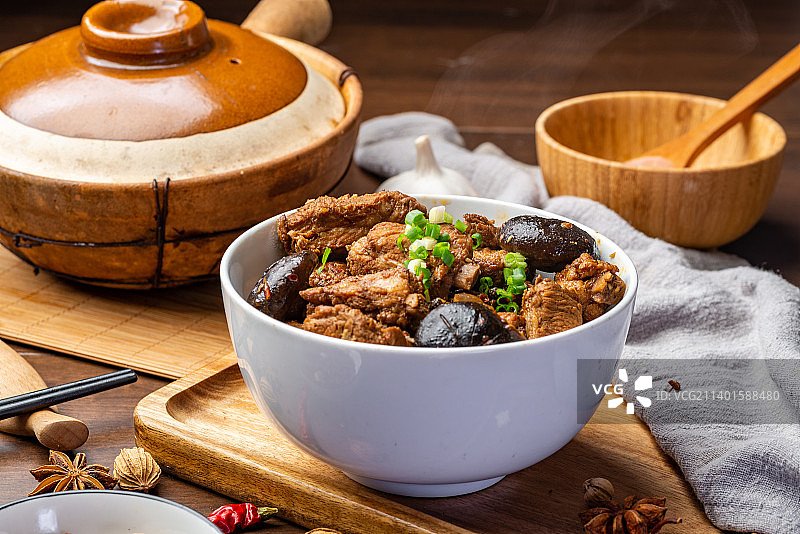 香菇排骨煲图片素材