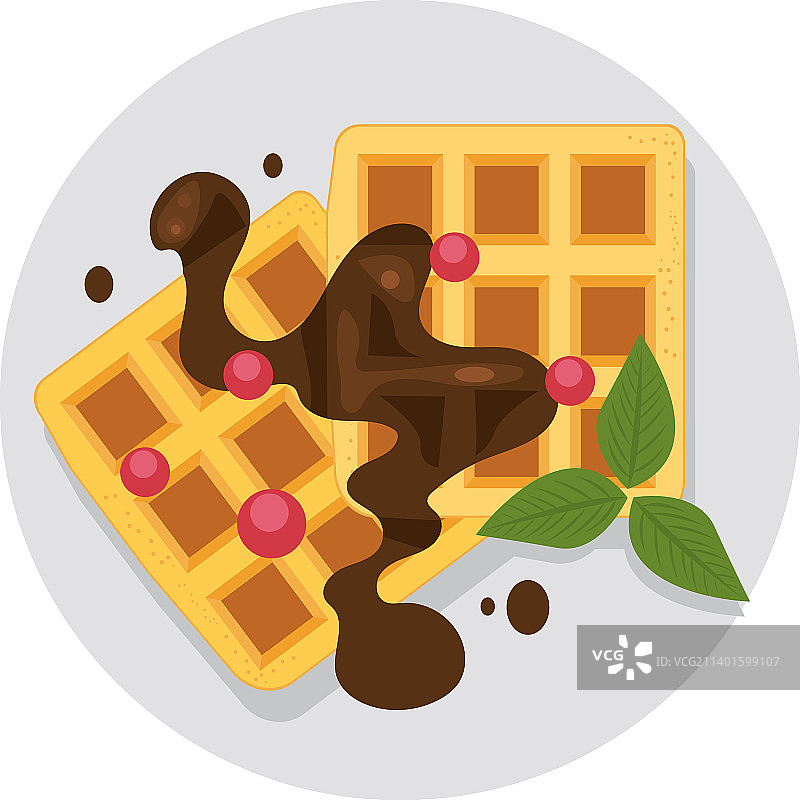 巧克力糖浆薄饼图片素材