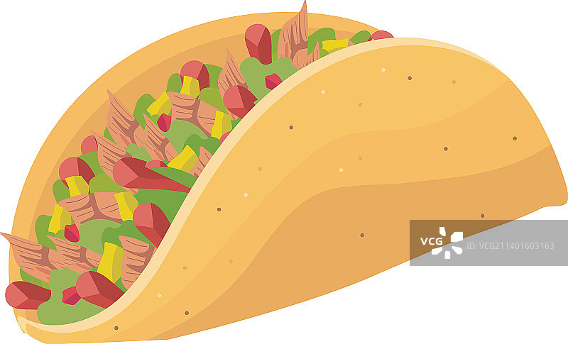 新鲜墨西哥玉米卷图片素材