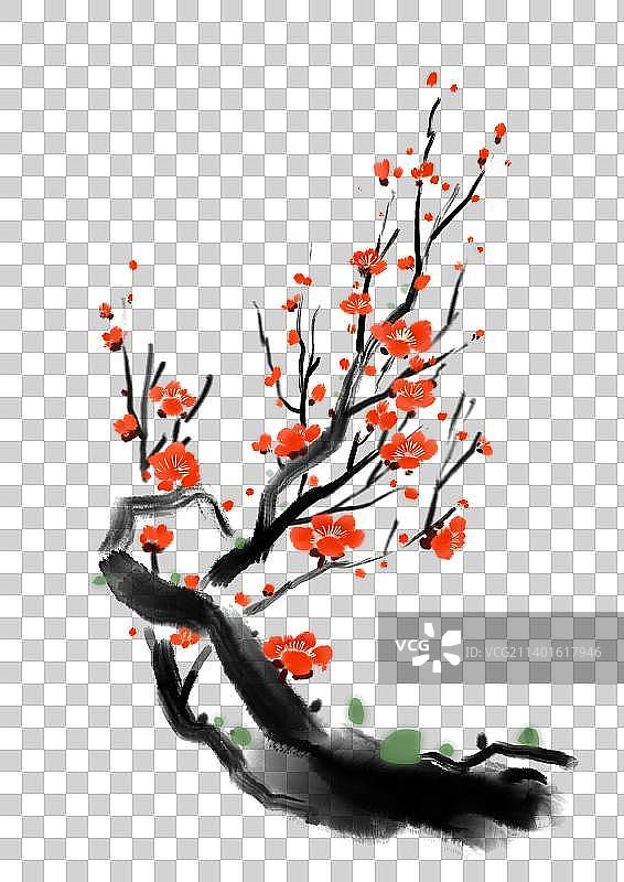传统文化梅花设计元素图片素材