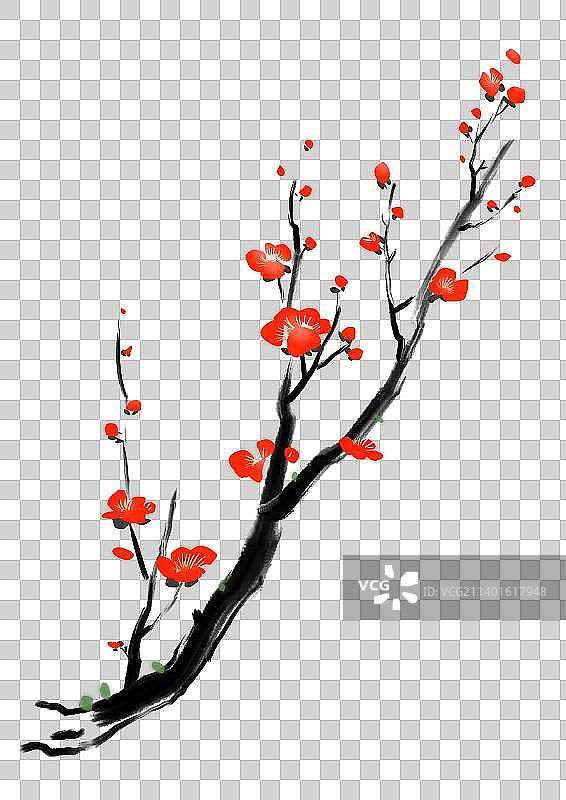 传统文化梅花设计元素图片素材