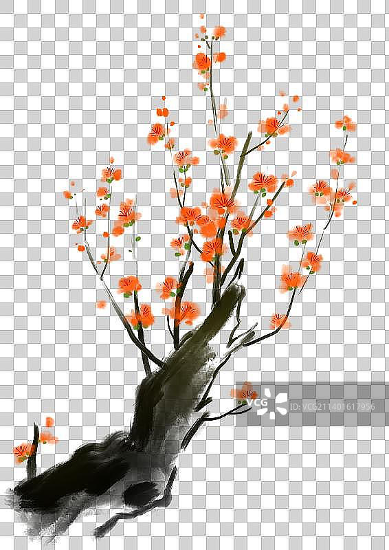 传统文化梅花设计元素图片素材