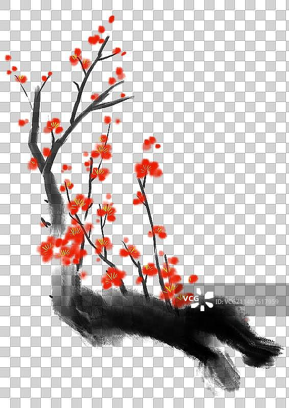 传统文化梅花设计元素图片素材