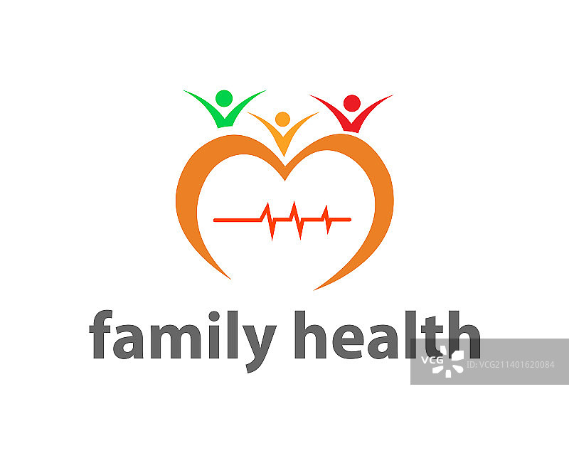 Web家庭健康Logo模板设计图片素材