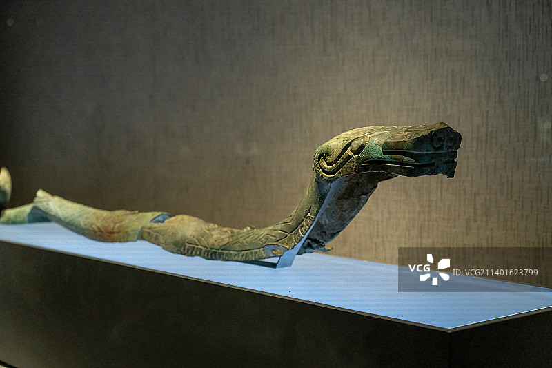 三星堆博物馆青铜蛇图片素材