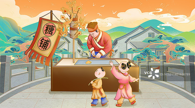 非遗文化糖人图片素材