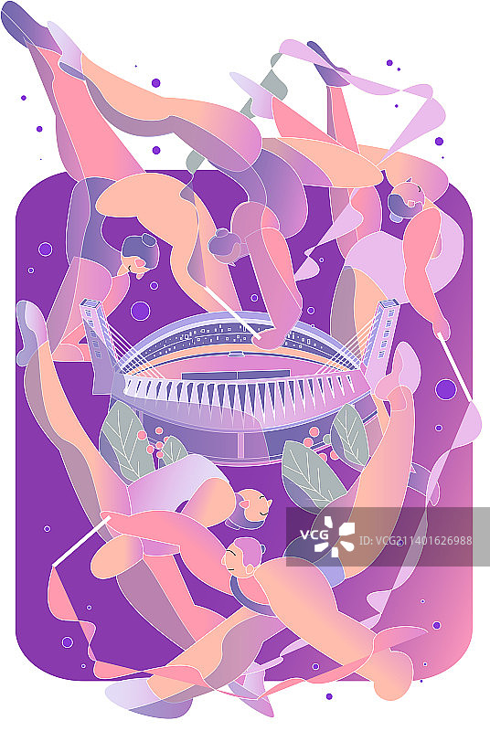 杭州亚运会/黄龙体育中心/体操图片素材