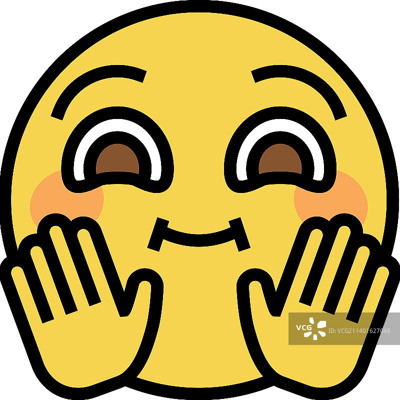 手部表情彩色图标图片素材