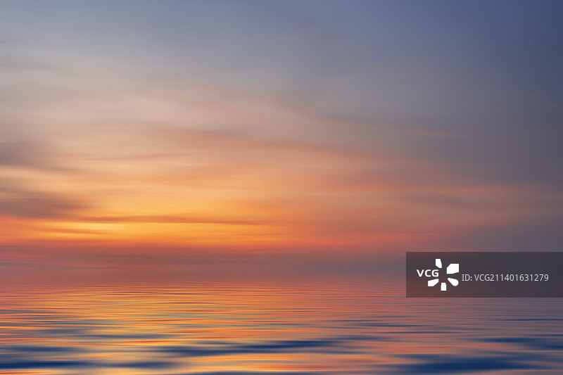 青海湖日落景观图片素材