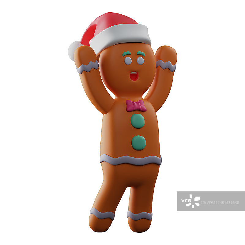 有趣的3D姜饼设计图片素材