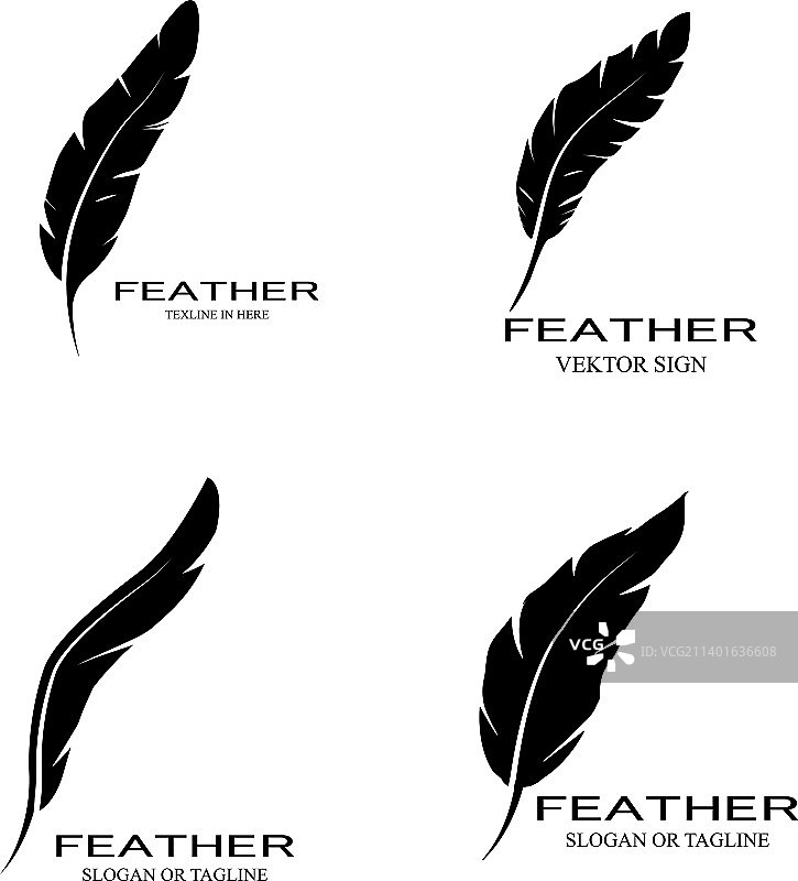 羽毛的标志图片素材