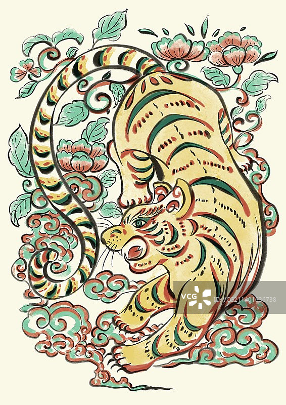 虎年纹样图片素材