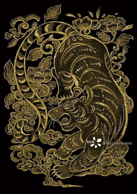 虎年纹样图片素材